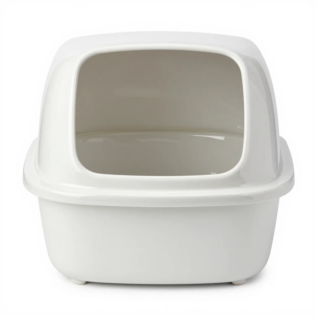 Ceramic Cat Litter Box with Lid