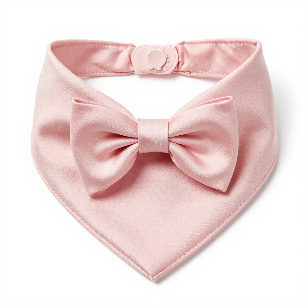 Silk Cat Bandana with Bow