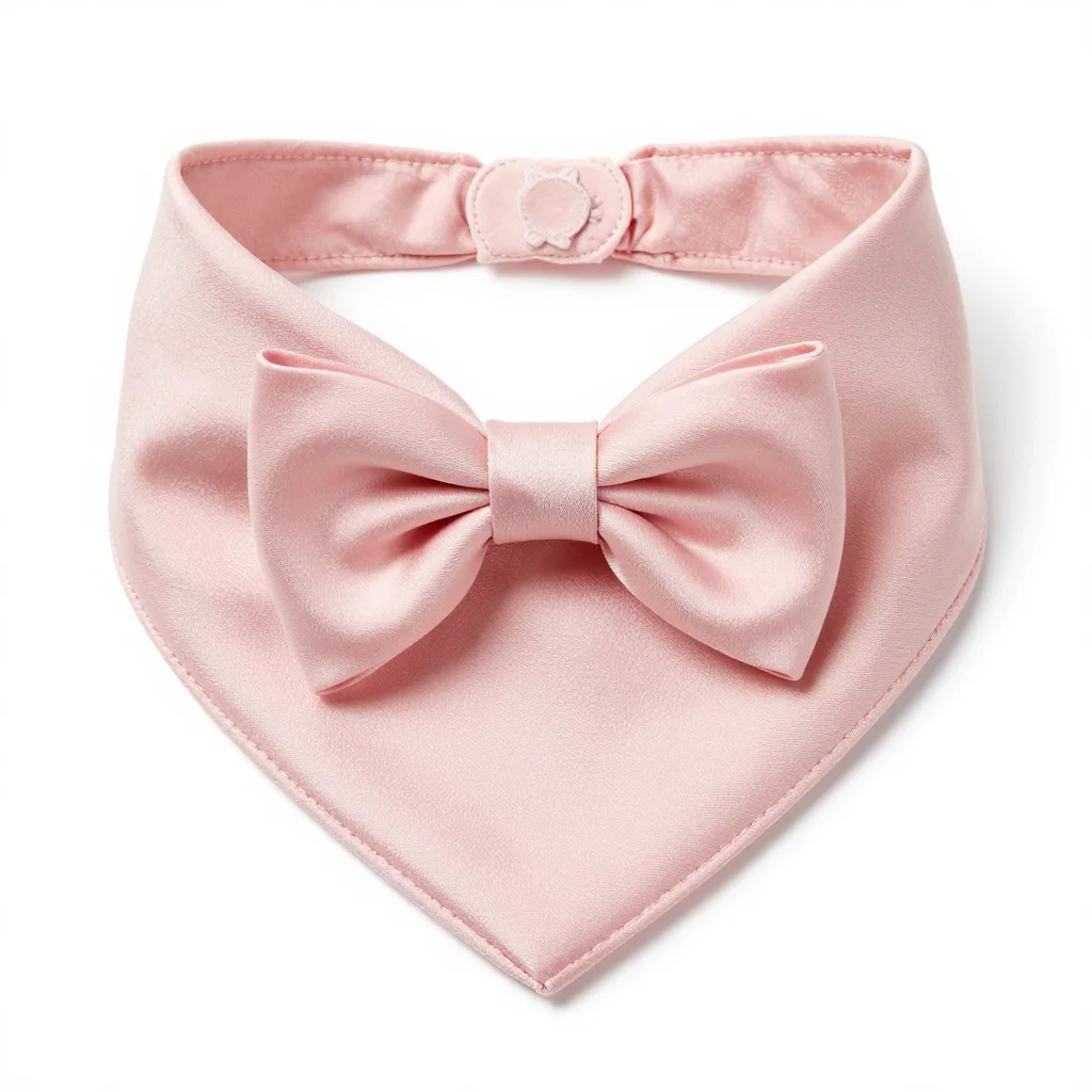 Silk Cat Bandana with Bow
