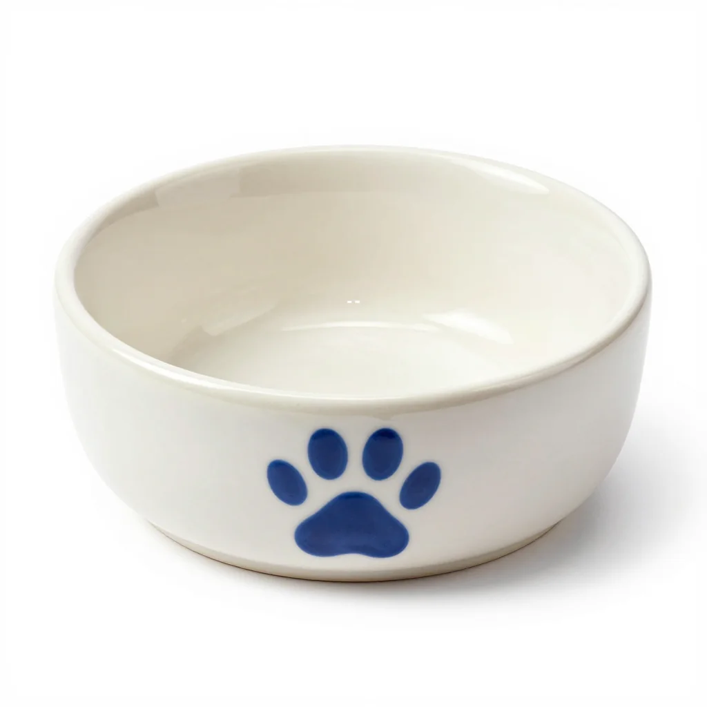 PawPrint Ceramic Pet Bowl