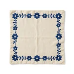 Linen Cat Mat with Embroidery - 1