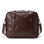 Leather Cat Carrier with Straps - 1