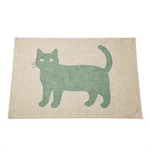 Linen Cat Mat with Natural Dye - 1