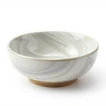 Ceramic Cat Bowl with Marble Finish - 2