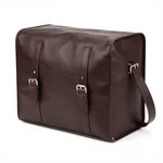 Leather Cat Carrier with Straps - 2