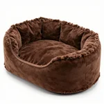 Luxurious Suede Cat Bed with Tufted Design for Comfort and Style - 3